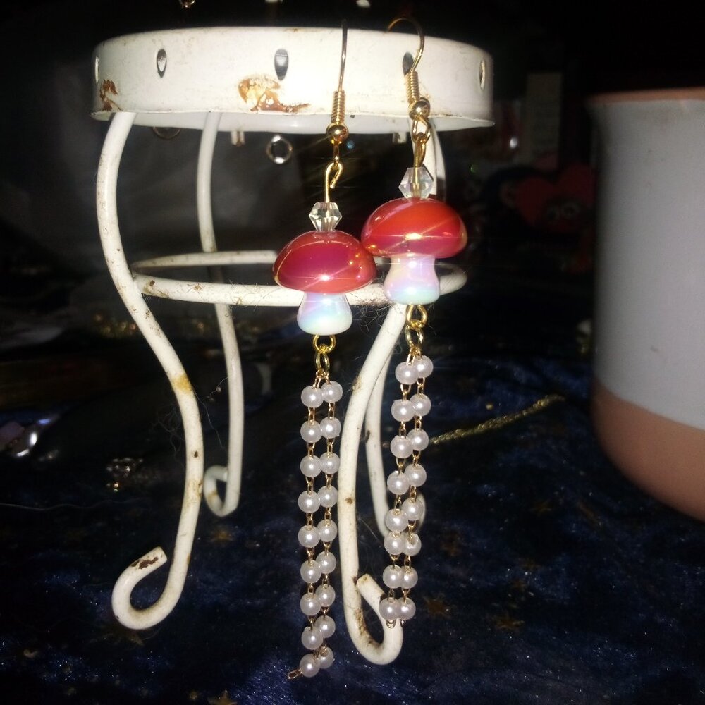Mushroom Dangle Earrings